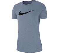 Nike AQ3212 W NK DF tee DFC Crew T-Shirt Women's Ashen Slate/Ashen Slate M