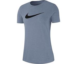 Nike AQ3212 W NK DF tee DFC Crew T-Shirt Women's Ashen Slate/Ashen Slate M