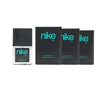NIKE - Aromatic Addiction Pack de 3 x 30 ml, Colonia Hombre, Formato Viaje en Spray, Perfume Hombre, Eau de Toilette Masculina, Aroma Amaderado Especiado, Fragancia Fresca