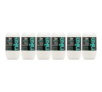 NIKE - Aromatic Addiction Pack de 6 x 50 ml, Desodorante Hombre Roll-On, Desodorante Antimanchas para Piel Sensible, 0% Alcohol y 0% Sales de Aluminio, Larga Duración, Fragancia Amaderada Especiada