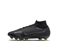 NIKE Artificial-Grass Soccer Cleats Zoom Mercurial Superfly 9 Elite AG-Pro, Black/Dk Smoke Grey-Summit White-Volt, DJ5165-001, 40 EU