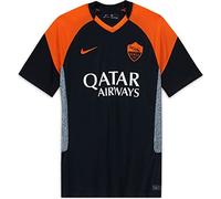 Nike AS Roma Temporada 2020/21 Camiseta Tercera Equipación T-Shirt, Hombre, Black/Safety Orange/Safety Orange Full Sponsor, M