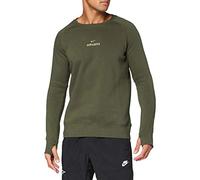 NIKE ATM M NK Gfa FLC LS CRW II Long Sleeved t-Shirt, Hombre, Cargo Khaki/Khaki no Sponsor, S