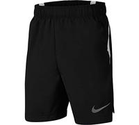 NIKE B Nk 6 Inch Woven, Shorts Niños, Black/white/(reflect Silver), 8 Años