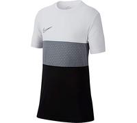 Nike B Nk Dry Acdmy Top SS Gx T-Shirt, Niños, White/Cool Grey/Cool Grey, S