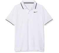 Nike B NKCT Dry Team Polo Shirt de Tenis, Niños, White/Black, XL