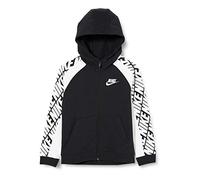 Nike B NSW Ft Energy FZ Sudadera, Niños, Black/White/(White), XL