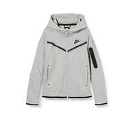 Nike B NSW TCH FLC FZ Sweatshirt, Niños, dk Grey Heather/Black, XS