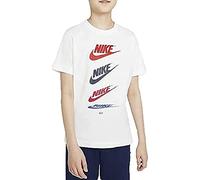 NIKE B Nsw Tee Futura Repeat, T Shirt Niños, Preta (Black), 8 Años