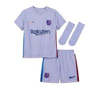 Nike - Barcelona FC Temporada 2021/22 Equipación Completa Segunda Equipación Equipación de Juego, 43985, Unisex
