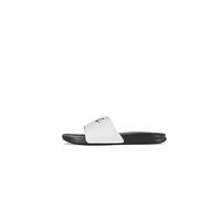 NIKE Benassi JDI, Sandal Mens, White/Black-Black, 45 EU