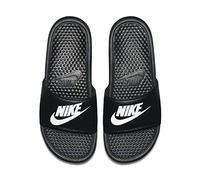 Nike Benassi Just Do It, sandalia atlética para hombre, negro y blanco, 46 EU