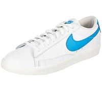 Nike - Blazer Low Leather, Zapatillas de básquetbol Hombre, White/Laser Blue-Sail, 42 EU