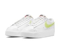 Nike Blazer Low Platform - Zapatillas para mujer, talla 0, Blanco/Lemon Twist/Blanco, 12