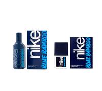 NIKE - Blue Bamboo Promoción 100 ml + 30 ml, Colonia Hombre, Pack 2 Productos, Perfume Formato Spray, Eau de Toilette Natural y Masculina, Aroma Aromático Marino Amaderado, Fragancia Fresca