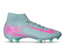Nike - Bota de fútbol Air Zoom Mercurial Superfly 10 Academy FG/MG, Unisex, Ocean Cube-Pink Blast, 9 USA
