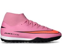 Nike - Bota de fútbol Air Zoom Mercurial Superfly 10 Academy Turf, Unisex, Magic Flamingo-Black-Total Crimson, 8 USA