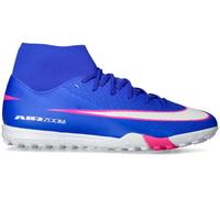 Nike - Bota de fútbol Air Zoom Mercurial Superfly 10 Academy Turf, Unisex, Racer Blue-White, 7 USA