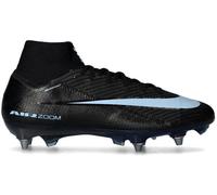 Nike - Bota de fútbol Air Zoom Mercurial Superfly 10 Ellite SG-Pro, Unisex, Black-Ice Blue, 6 USA