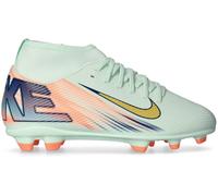 Nike - Bota de fútbol Mercurial Superfly 10 Club MDS FG/MG Niño, Unisex, Barely Green-Mtlc Gold Coin-Crimson Pulse-Blu, 4Y