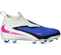 Nike - Bota de fútbol Phantom 6 High Academy FG/MG Niño, Unisex, Racer Blue-Pink Blast-White, 3,5Y