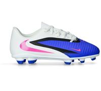 Nike - Bota de fútbol Phantom 6 Low Club FG/MG Niño, Unisex, Racer Blue-Pink Blast-White, 5,5Y