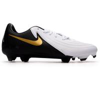 Nike - Bota de fútbol Phantom GX II Academy FG/MG, Unisex, White-Black-Mtlc Gold Coin, 8,5 USA