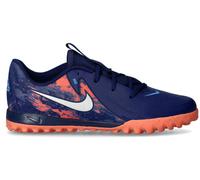 Nike - Bota de fútbol Phantom GX II Academy Turf EH Niño, Unisex, Blue Void-Chrome, 5,5Y