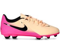 Nike - Bota de fútbol Phantom GX II Club FG/MG Niño, Unisex, Crimson Tint-Black-Pink Blast, 1,5Y