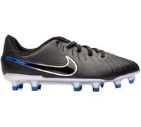 Nike - Bota de fútbol Tiempo Legend 10 Academy FG/MG Niño, Unisex, Black-Chrome-Hyper Royal, 4,5Y
