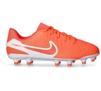 Nike - Bota de fútbol Tiempo Legend 10 Academy FG/MG Niño, Unisex, Hot Lava-White, 5,5Y