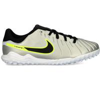 Nike - Bota de fútbol Tiempo Legend 10 Academy Turf Niño, Unisex, Mtlc Silver-Black-Volt, 4,5Y