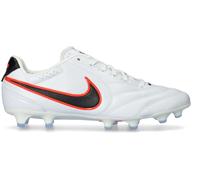Nike - Bota de fútbol Tiempo Ligera Pro FG, Unisex, White-Black-Brt Crimso, 6,5 USA