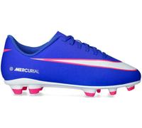 Nike - Bota de fútbol Zoom Mercurial Vapor 16 Club FG/MG Niño, Unisex, Racer Blue-White, 4Y