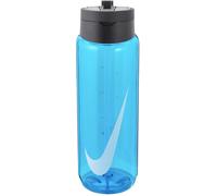 Nike - Botella TR Renew Recharge Straw 24 Oz (700 ml), Unisex, Blue Fury-Black-White