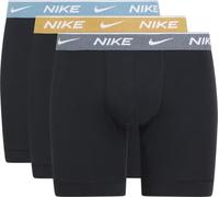Nike Boxer Brief 3PK Ropa Interior, Blk-DNM TRQ./Inf Gld/Ant Move WB, M Hombre
