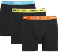 Nike Boxer Brief 3PK Ropa Interior Blk-Dusty Cactus/Lighte/SFETY OR, L Hombre