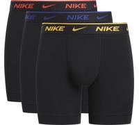 Nike Boxer Brief 3PK Ropa Interior, Blk-Un Gld/PIC RD/DP Royal BL LG WB, L Hombre