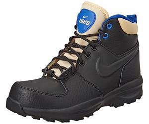 NIKE Boy's Manoa LTR Shoes, Black Hot Curry Red Clay, 36.5 EU