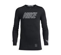 Nike Boys Pro Top Long Sleeved t-Shirt, Niños, Black/White, XS
