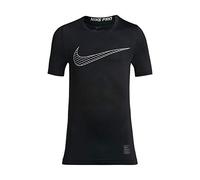Nike Boys Pro Top T-Shirt, Niños, Black/White, L