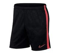 Nike Breathe Academy S - Pantalón Corto Hombre, Negro (Black/ Ember Glow), XL, Unidad