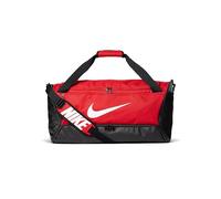 Nike Brsla Duff 9.5 - Bolsa de Deporte Unisex, Color Rojo/Negro/Blanco, Talla única