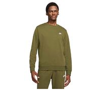 Nike BV2666 M NSW Club CRW FT Sweatshirt Mens Rough Green/White M