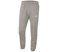 Nike Pantalón M NSW Club Pant CF BB para hombre – Gris oscuro jaspeado/Plateado mate/Blanco – S