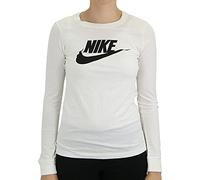 Nike BV6171 W NSW tee ESSNTL LS Icon FTR Sweatshirt Women's White/Black XL