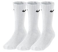 Nike 3Ppk Value Cotton Crew - Calcetines unisex, color blanco/ negro, talla M/ 38-42