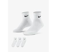 Nike Calcetines Everyday (3 Pares), Unisex - 100 (Blanco/Negro)