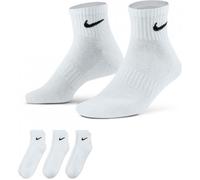 Nike Everyday Cushioned Calcetines de entrenamiento hasta el tobillo (3 pares) - Blanco 38-42