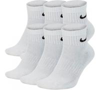 Nike - Calcetines Everyday Cushioned Ankle (6 Pares), Unisex, White, XL [46 - 50]